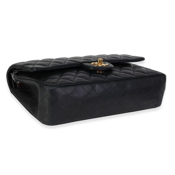 Chanel Black Quilted Lambskin Medium Classic Double Flap Bag - Picture 7 of 8